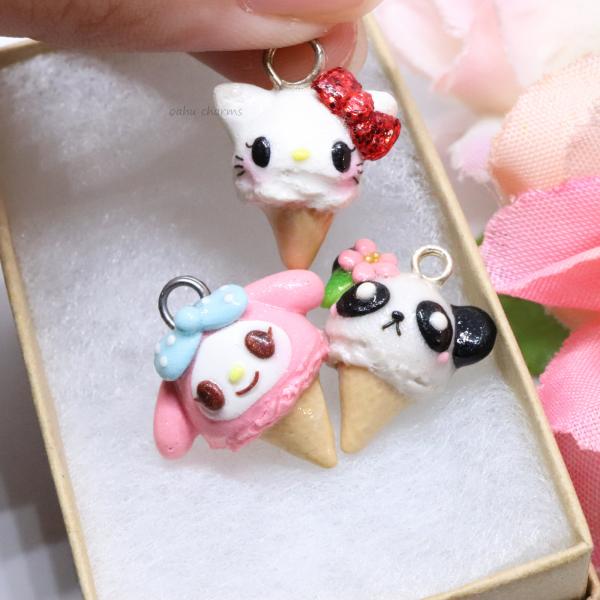 Ice Cream Polymer Clay Charm (3 styles available) picture