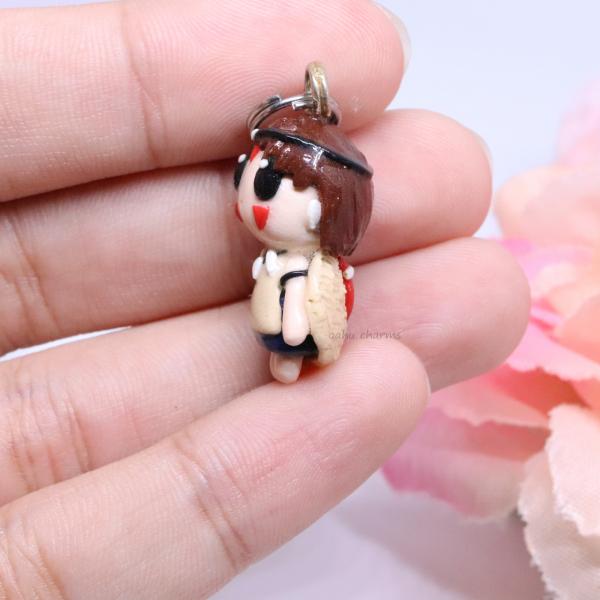 Princess Mononoke Inspired Polymer Clay Charm picture