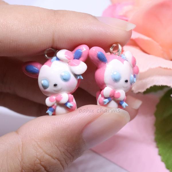 Sylveon Polymer Clay Charm picture