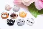 Kitty Head Polymer Clay Charm (8 styles available)