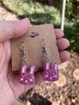 Bubblegum Pink Bunny Earrings