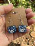 Blue Bear Earrings