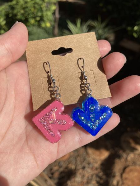 DDR Arrow Earrings- B-grade picture