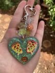 Kawaii Food Puffy Heart Charm- Pizza