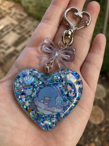 Tuxedo Sam Puffy Heart Keychain picture