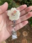 Sakura Cat Badge Reel