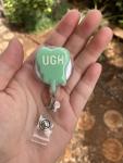 Mint Ugh Badge Reel