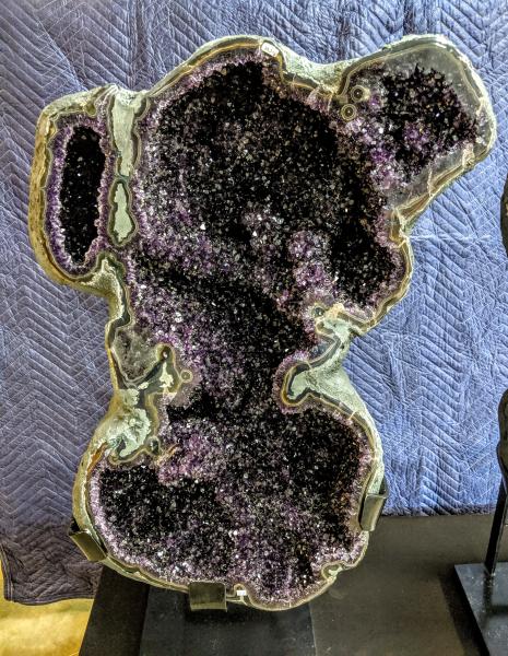 Uruguayan Amethyst Geode pair picture