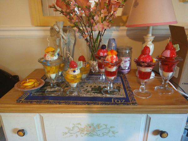 Sculpted wax/candle creations