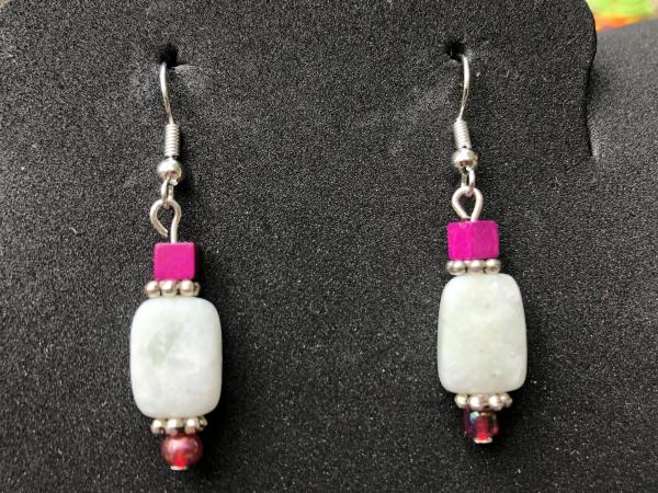 Semi precious and Bead earrings