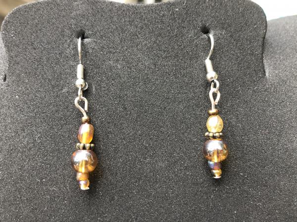 Semi precious and Bead earrings picture