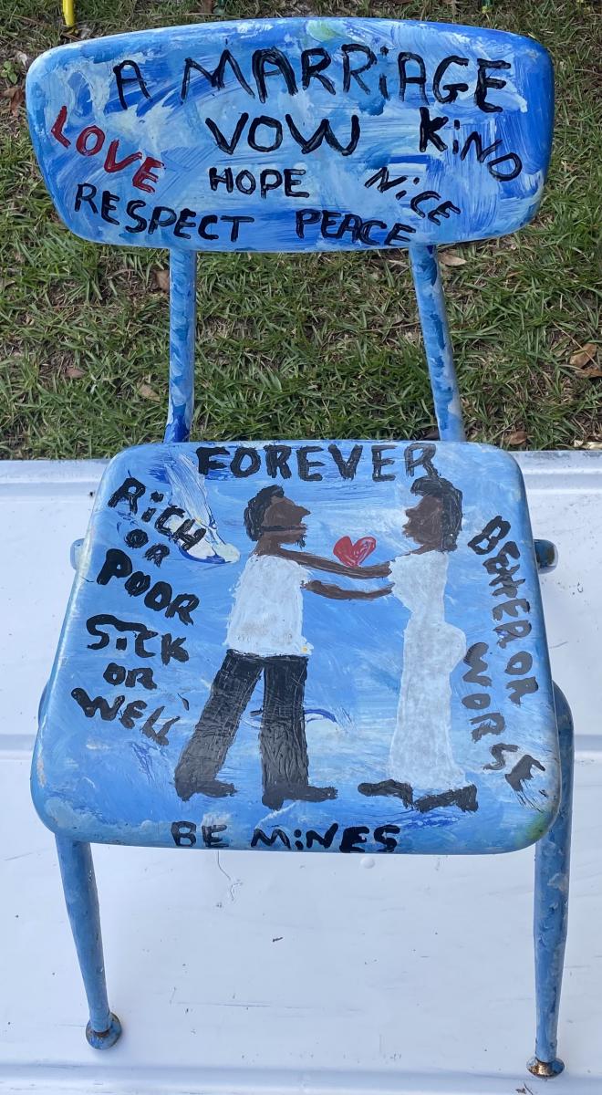 Painted Virco Student Chairs picture