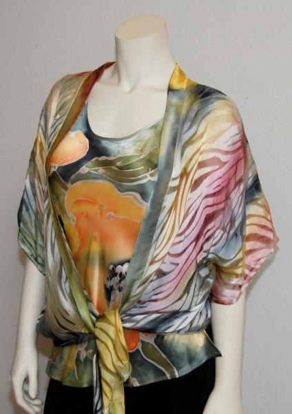 Yellow Poppy silk Camisole picture