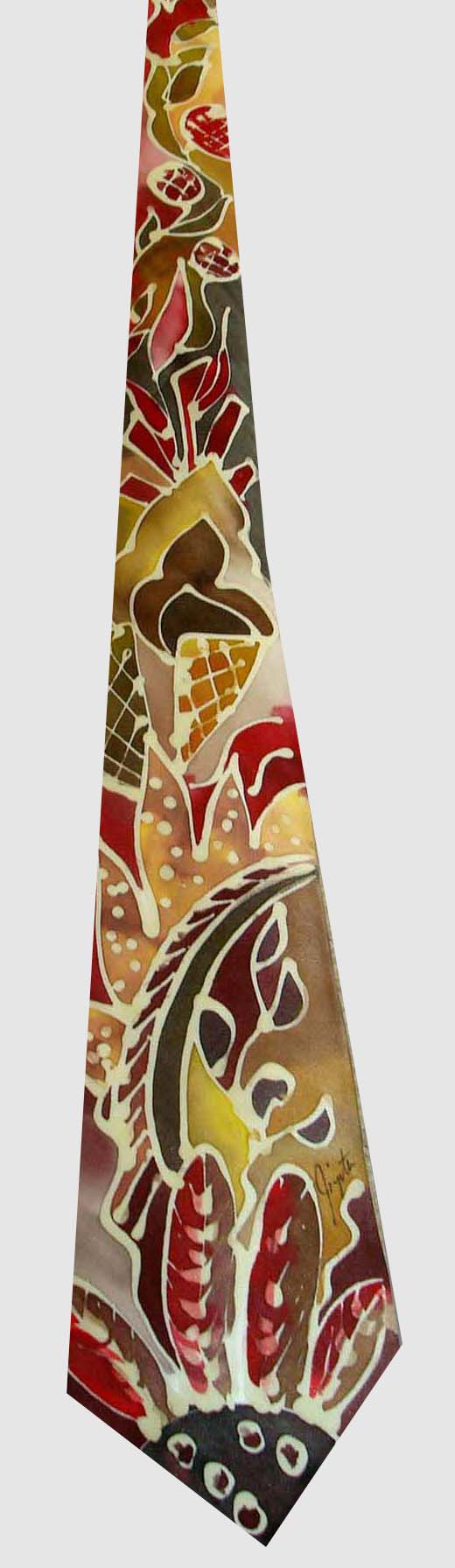 Autumn paisley tie