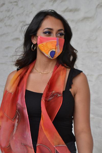 Red Brick scarf mask picture