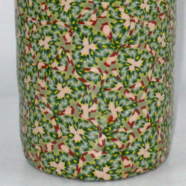 Vase bottle - Flora and Fauna (green, yellow, brown) picture