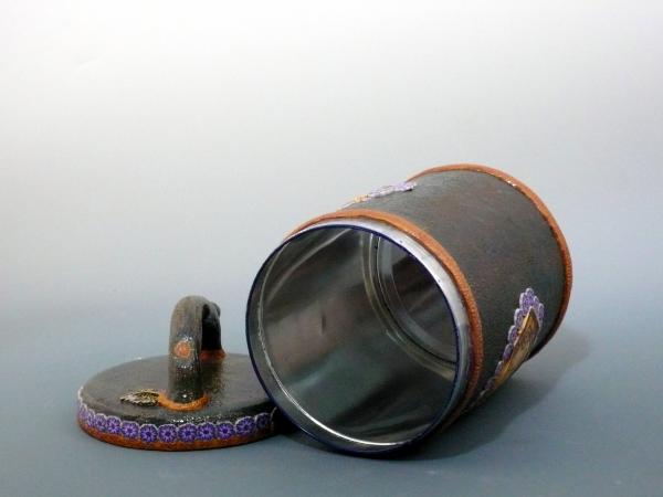 Tin Jar with Lid picture