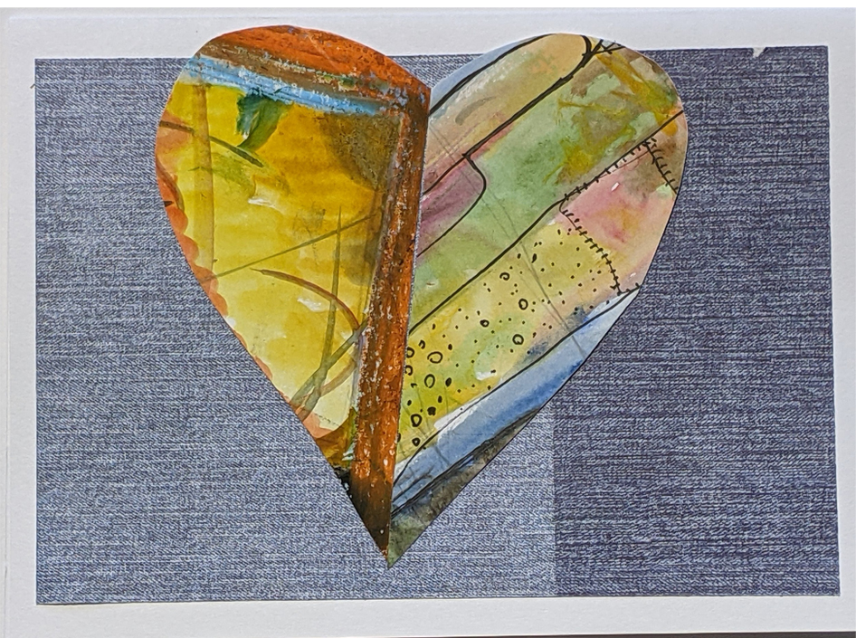 card -Two Hearts as One #5 ; 5"x7" picture