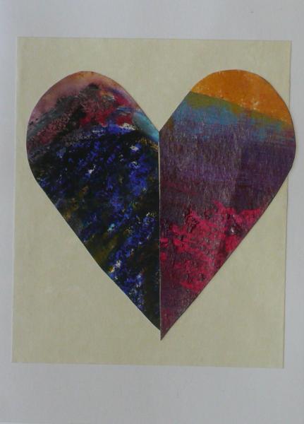 card -Two Hearts as One #15 ; 5"x7"