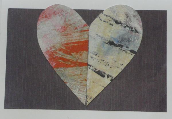 card -Two Hearts as One #17 ; 5"x7"