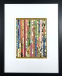 Apron - 11"x14" Framed, Matted Washi Mosaic