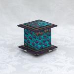 Pisces Washi Covered Box, 3"x3" (brim to brim); 3.38" tall