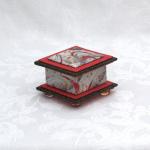 Celebration Washi Covered Box, 3"x3" (brim to brim); 2" tall