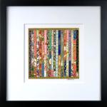 Order - 12.5" x 12.5" Framed, Matted Washi Mosaic
