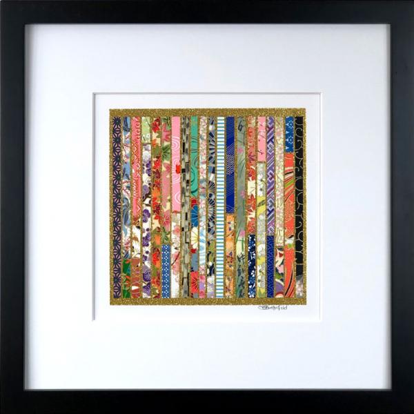 Order - 12.5" x 12.5" Framed, Matted Washi Mosaic picture