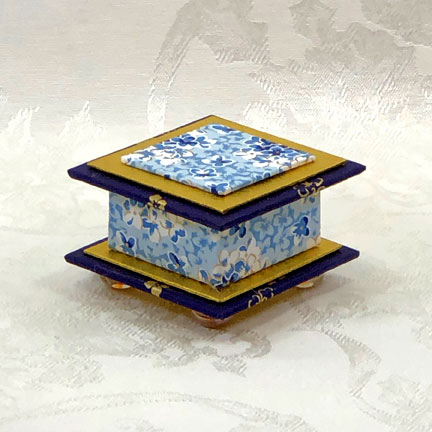 Dutch Washi Covered Box, 3"x3" (brim to brim); 2" tall picture