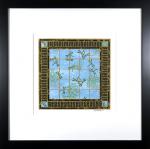 Gathering Spot - 12.5" x 12.5" Framed, Matted Washi Mosaic