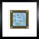 Gathering Spot - 12.5" x 12.5" Framed, Matted Washi Mosaic