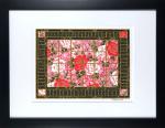 Heavenly Scent - 9"x12" Framed, Matted Washi Mosaic