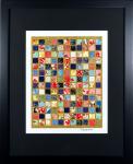 Family - 11"x14" Framed, Matted Washi Mosaic