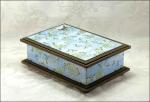 Dragonfly  Washi Covered Box, 9.75" x 6.75" (brim to brim); 3.5" tall