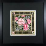 Maesy - 12.5" x 12.5" Framed, Matted Washi Mosaic