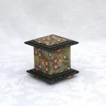 85 Washi Covered Box, 3"x3" (brim to brim); 3.38" tall