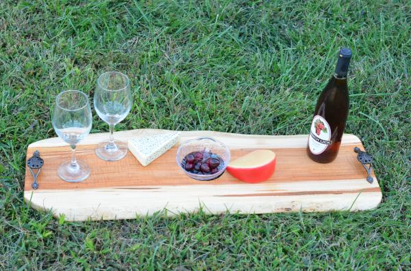 Maple Charcuterie board with decorative handles picture