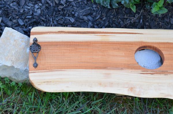 Maple Charcuterie board with decorative handles picture