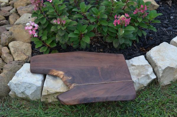 Unique Walnut Live edge charcuterie board picture