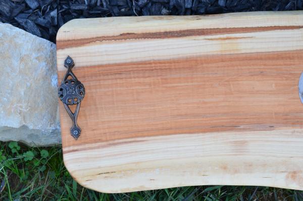 Maple Charcuterie board with decorative handles picture