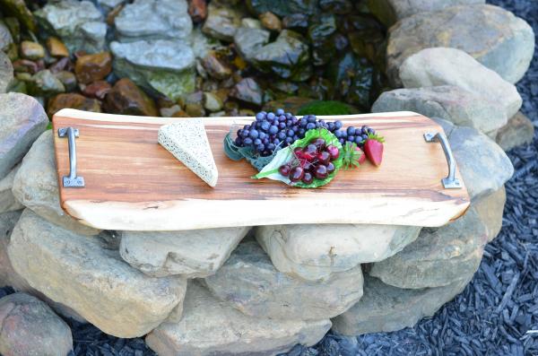 Maple Charcuterie board with decorative handles picture