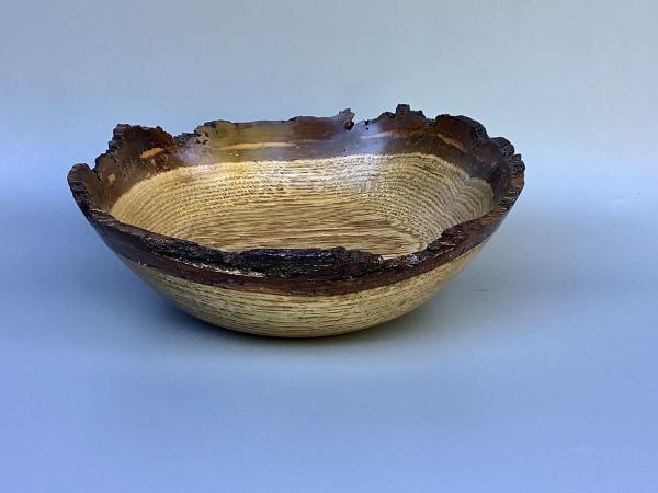 Oak natural edge bowl picture