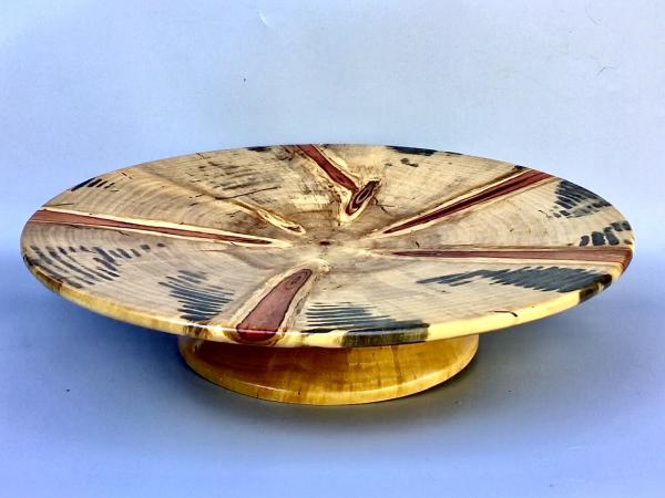 Norfolk Pine platter with foot