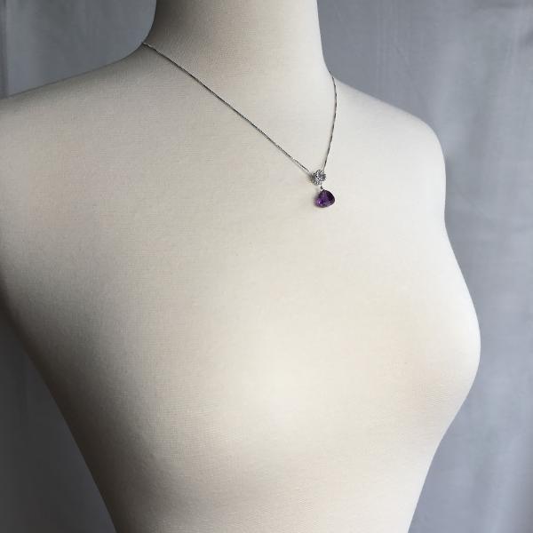 Purple Amethyst Designer Necklace Sterling Silver picture