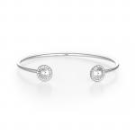 Reflections: Sterling Silver Mirror Finish Dome Cuff Bracelet