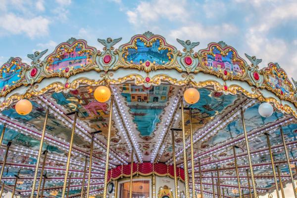 Carousel by the Eiffel Tower, Paris