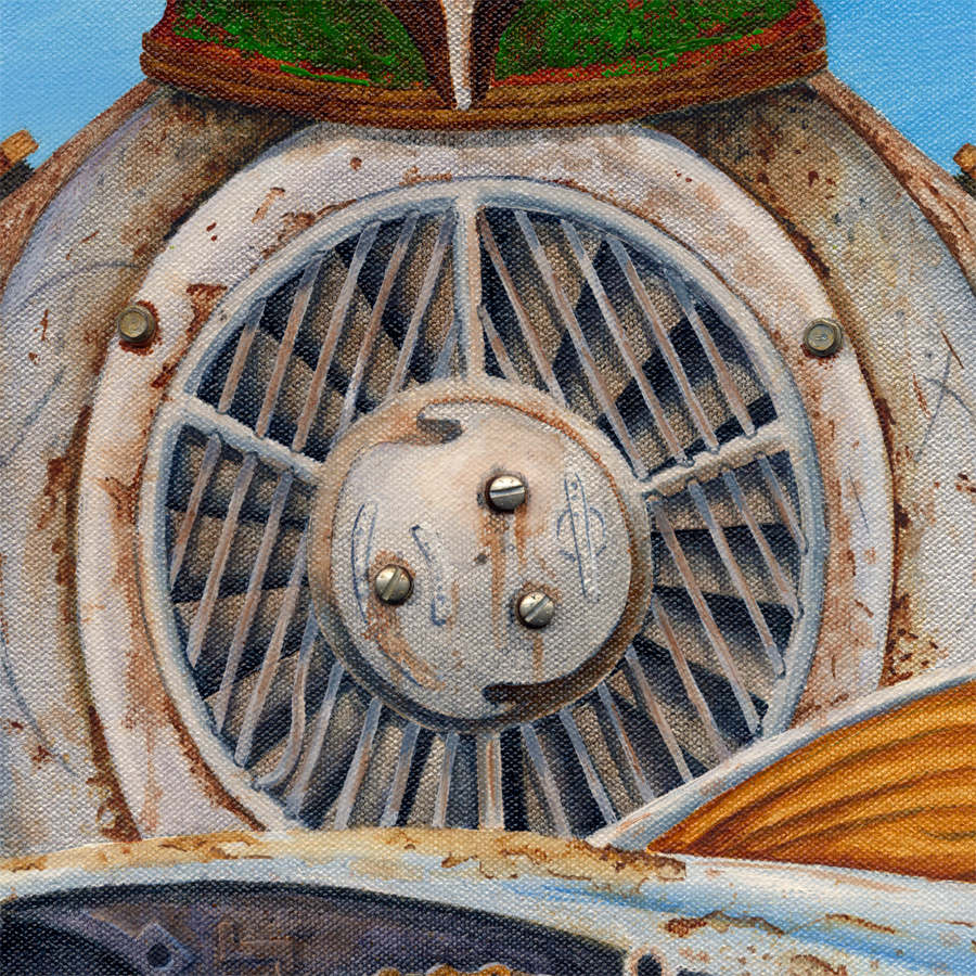 #15 - Nuclear Fission - Original Oil On Canvas picture