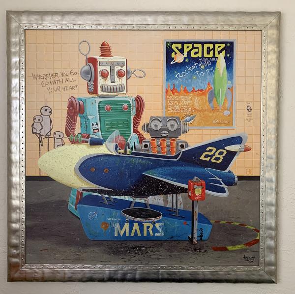 #28c - Space Cadet - Framed Archival Canvas Giclee picture