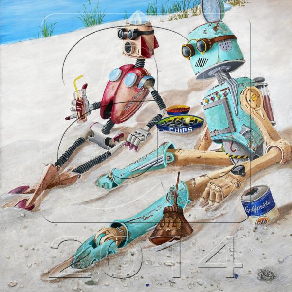 #2m - Life's A Beach - Limited Edition Metal Print